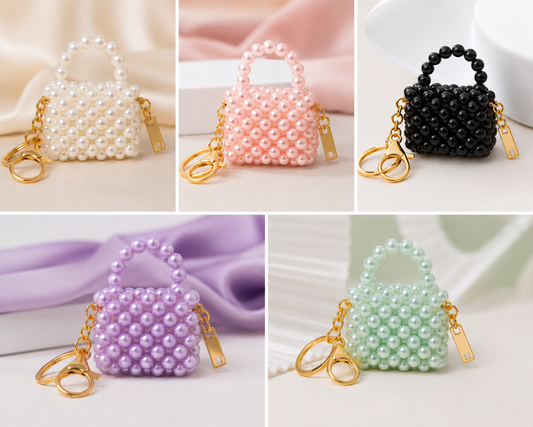 Aesthetic Pearl Bead Keychain🌸