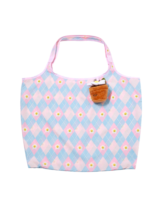 Potted Daisy Plant Plushie Reusable XL Bag