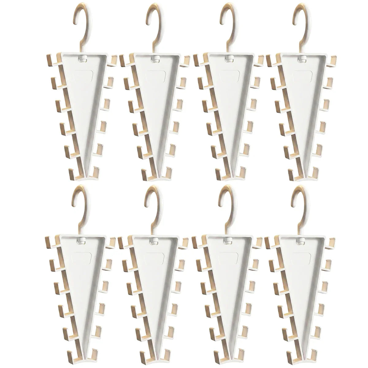 2/4/8Pcs V-Shape Hanger Organizer