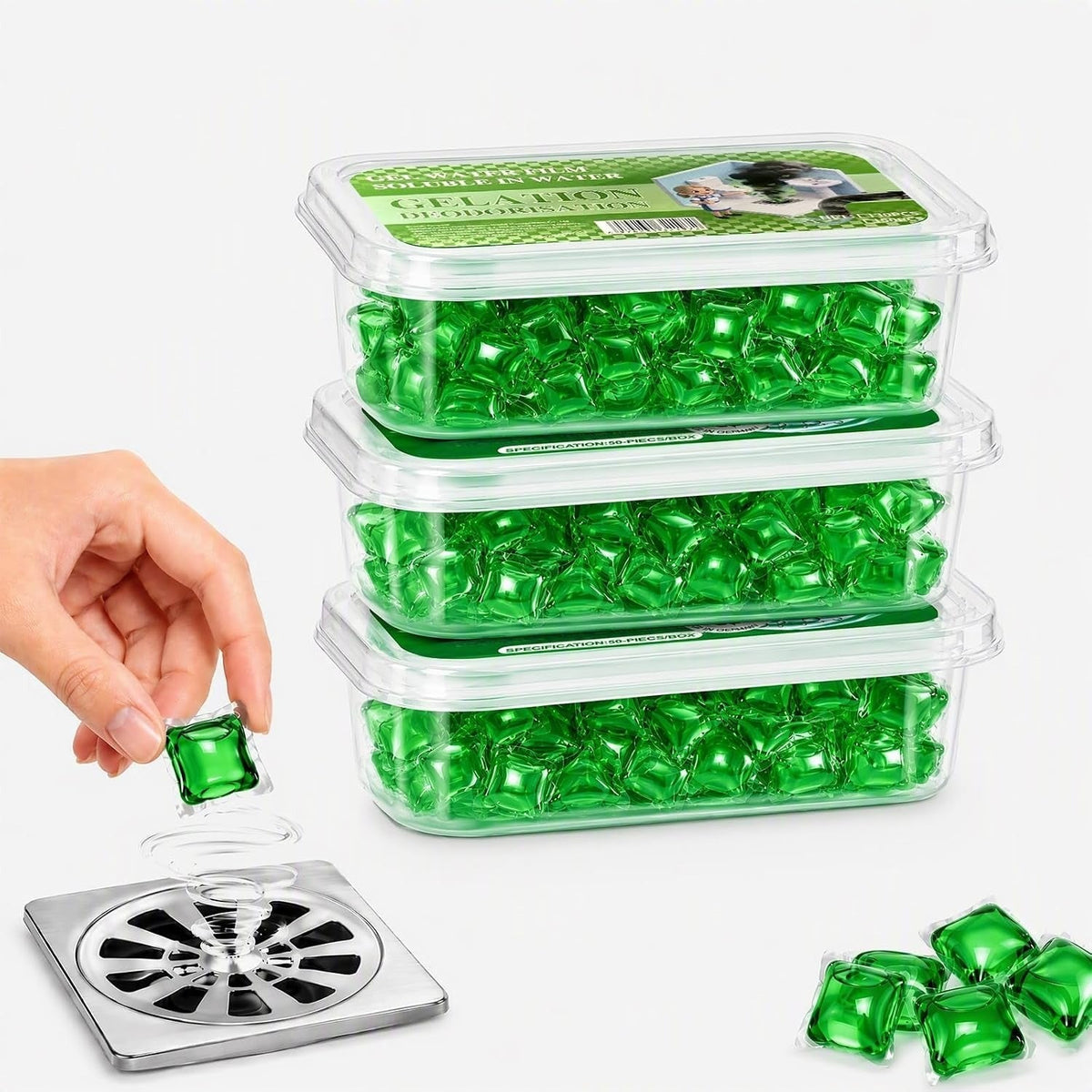 DrainFresh™ Gel Pods – Eliminate Bad Odors & Keep Drains Clean - Trendart