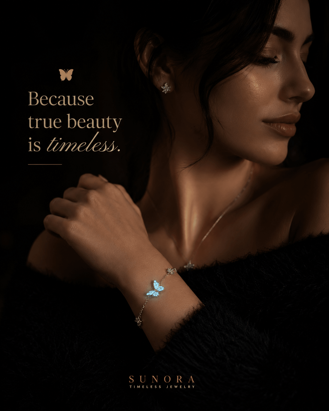 Lumière Glowing Blue Butterfly Bracelet💙 - Trendart