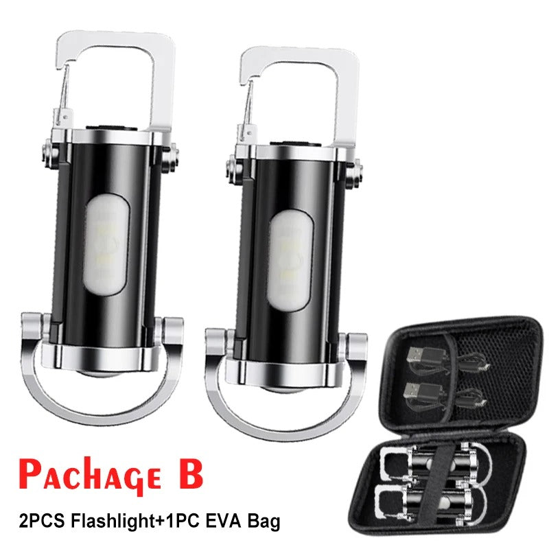 7 Multifunctional Portable Flashlight Keychain