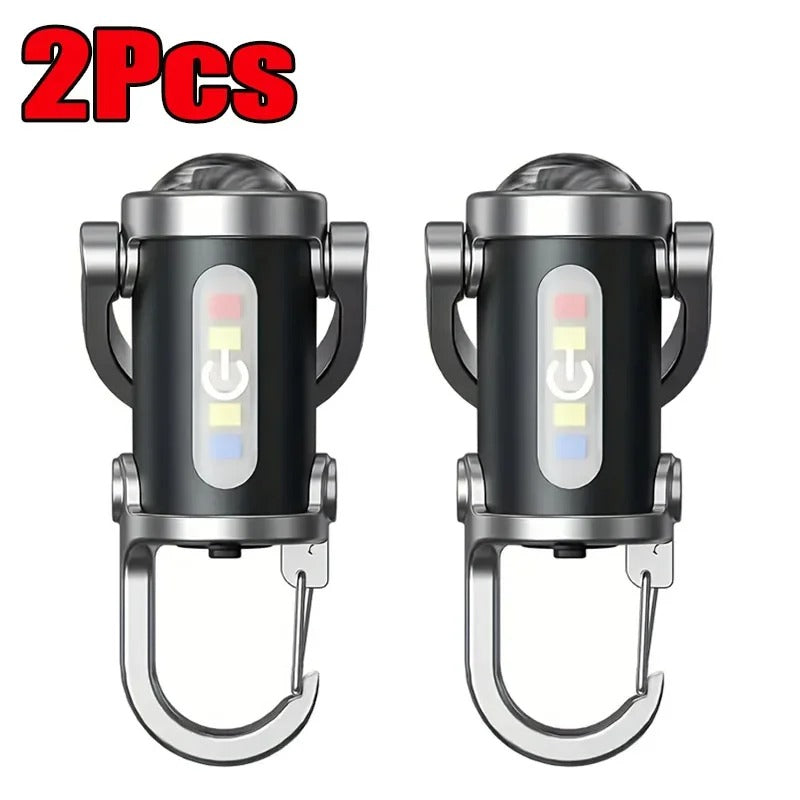 USB Recharble Multifunctional flashlight Keychain