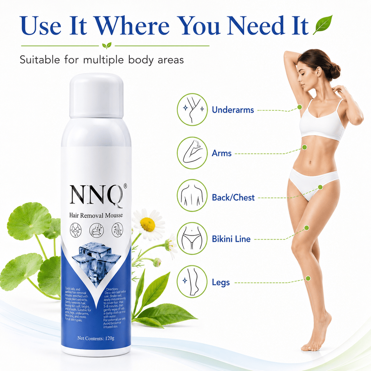 NNQ hair Removal Spray for Men & Women - Trendart