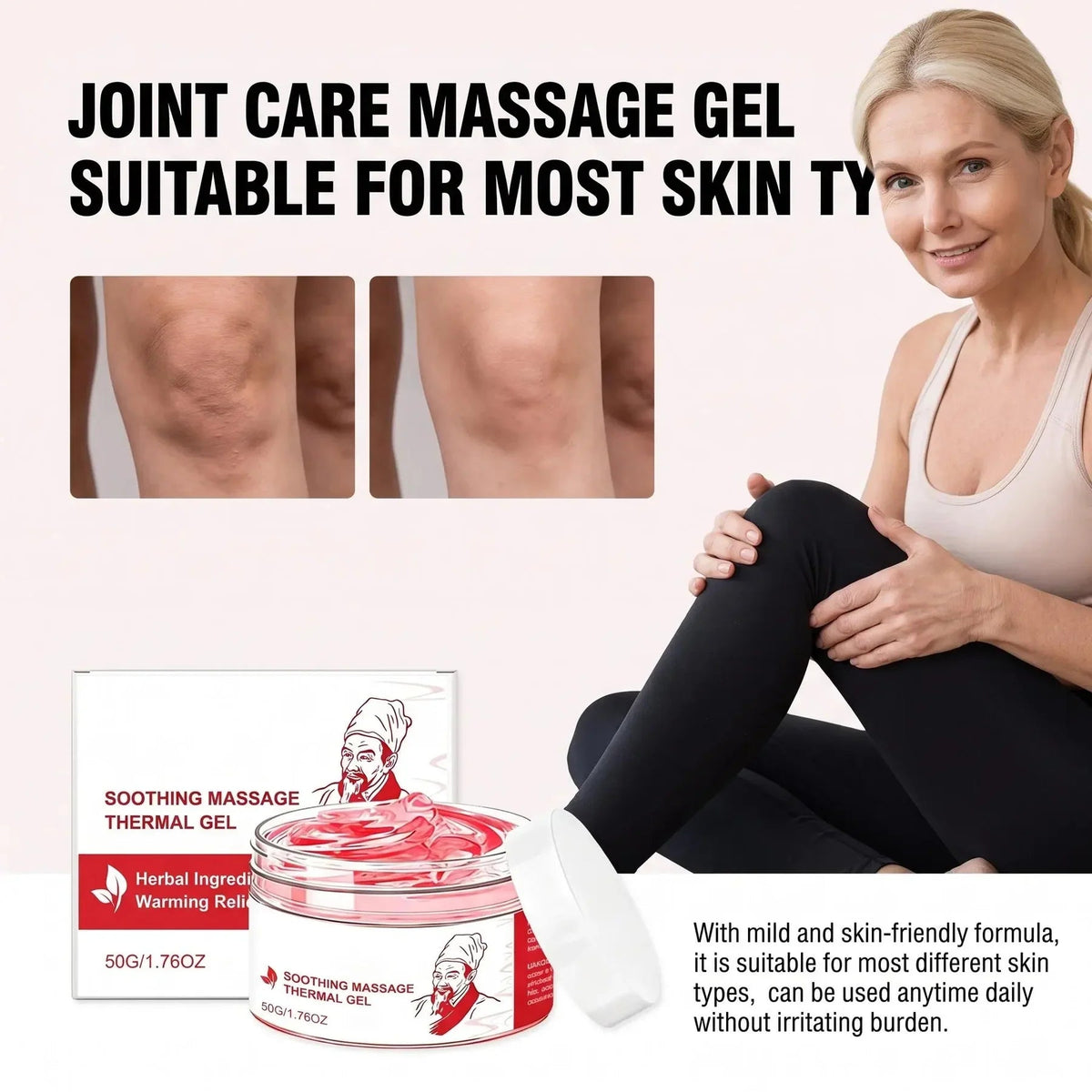 RVDU Massage Thermal Gel - herbal ingredients - Trendart