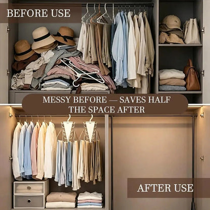 2/4/8Pcs V-Shape Hanger Organizer - Trendart