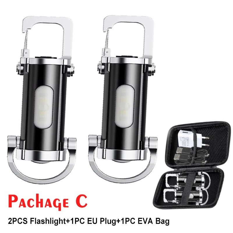 7 Multifunctional Portable Flashlight Keychain - Trendart
