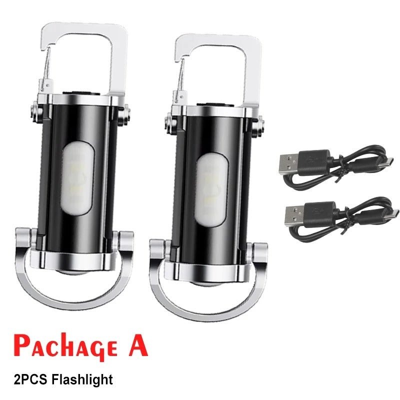 7 Multifunctional Portable Flashlight Keychain - Trendart