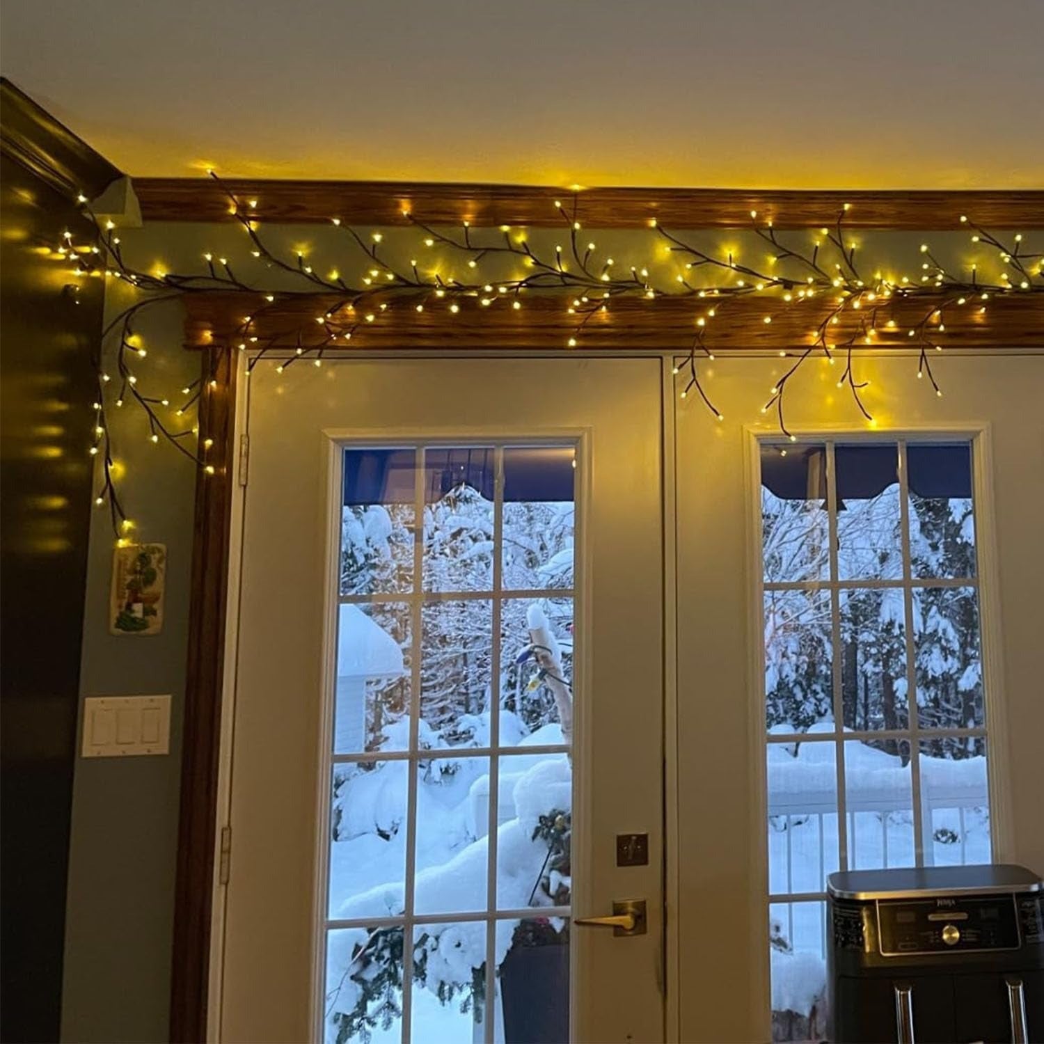 96 LED Large Size Warm White Tree Branch Smart LED with Remote - Trendart