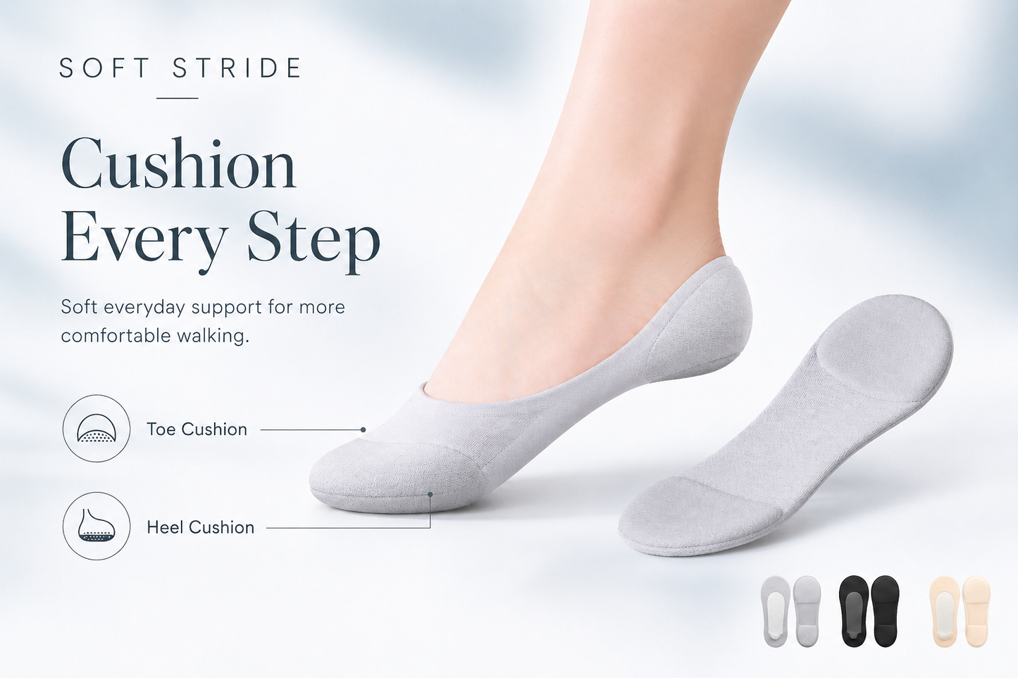 Invisible Pain Relieving Cushion Socks