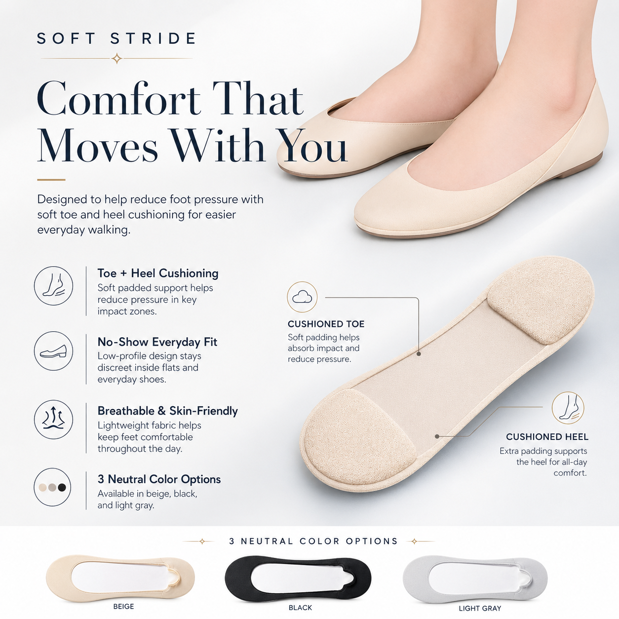 Invisible Pain Relieving Cushion Socks