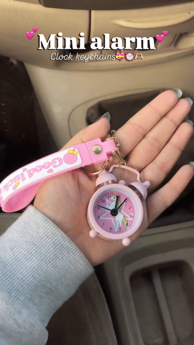 ⏰ Mini Retro Clock Keychain with real Alarm 🌟