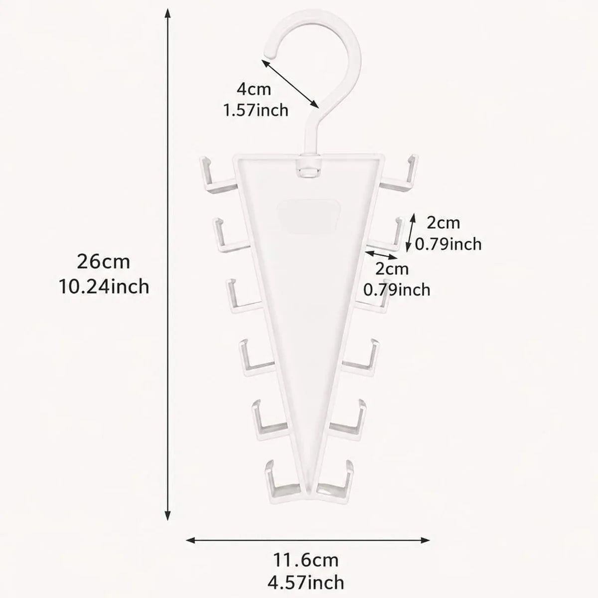 2/4/8Pcs V-Shape Hanger Organizer