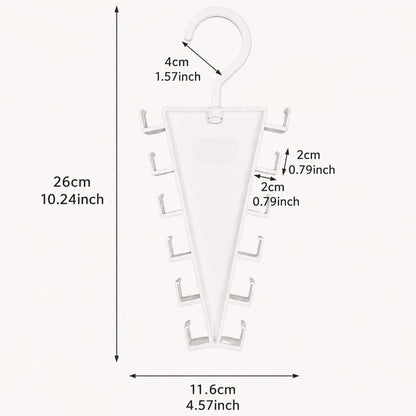 2/4/8Pcs V-Shape Hanger Organizer