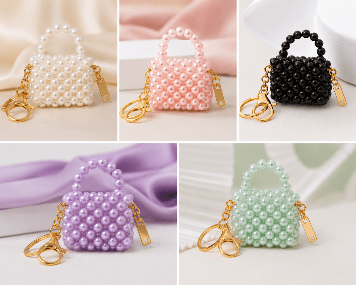 Aesthetic Pearl Bead Keychain🌸 - Trendart