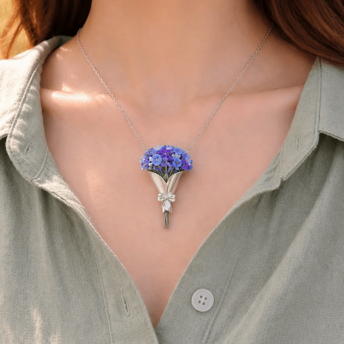 Bloom Bouquet Flower Necklace - Trendart
