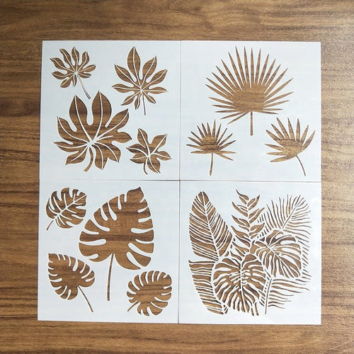 Custom Leaf Wall Stencil for Home Decoration - Trendart
