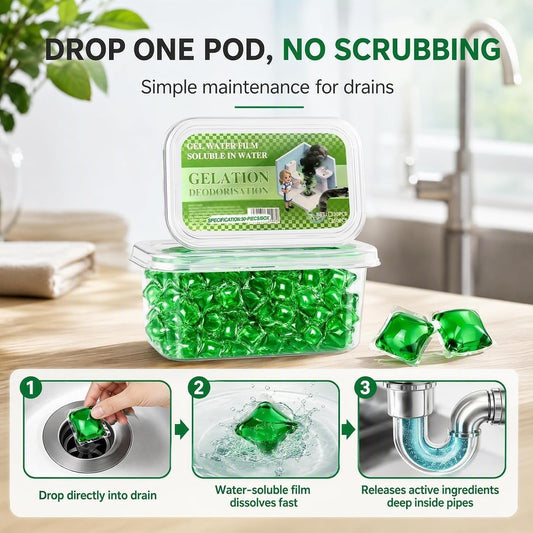 DrainFresh™ Gel Pods – Eliminate Bad Odors & Keep Drains Clean - Trendart