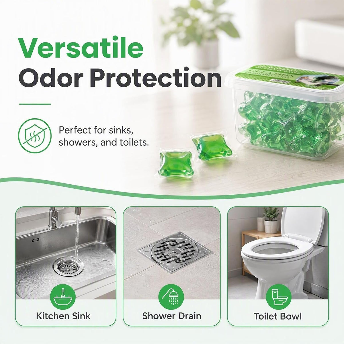 DrainFresh™ Gel Pods – Eliminate Bad Odors & Keep Drains Clean - Trendart