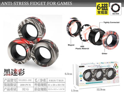 🧲 Imported Magnetic Rings Finger Spinner - Trendart