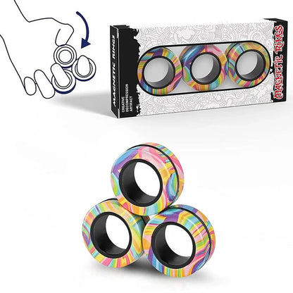 🧲 Imported Magnetic Rings Finger Spinner - Trendart