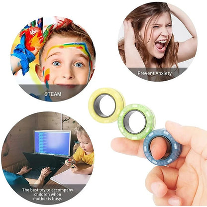 🧲 Imported Magnetic Rings Finger Spinner - Trendart