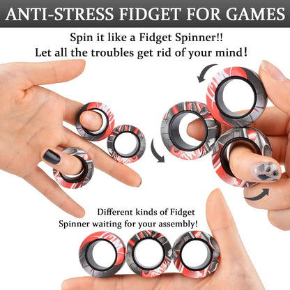 🧲 Imported Magnetic Rings Finger Spinner - Trendart