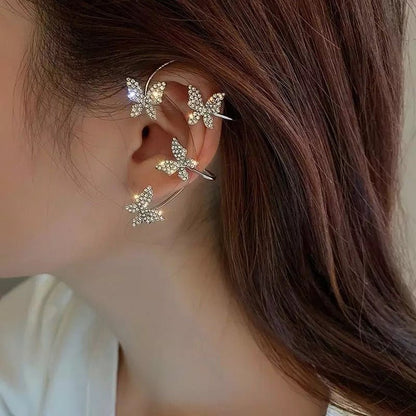 Korean Butterfly Ear Cuff 2Pcs/Set - Trendart