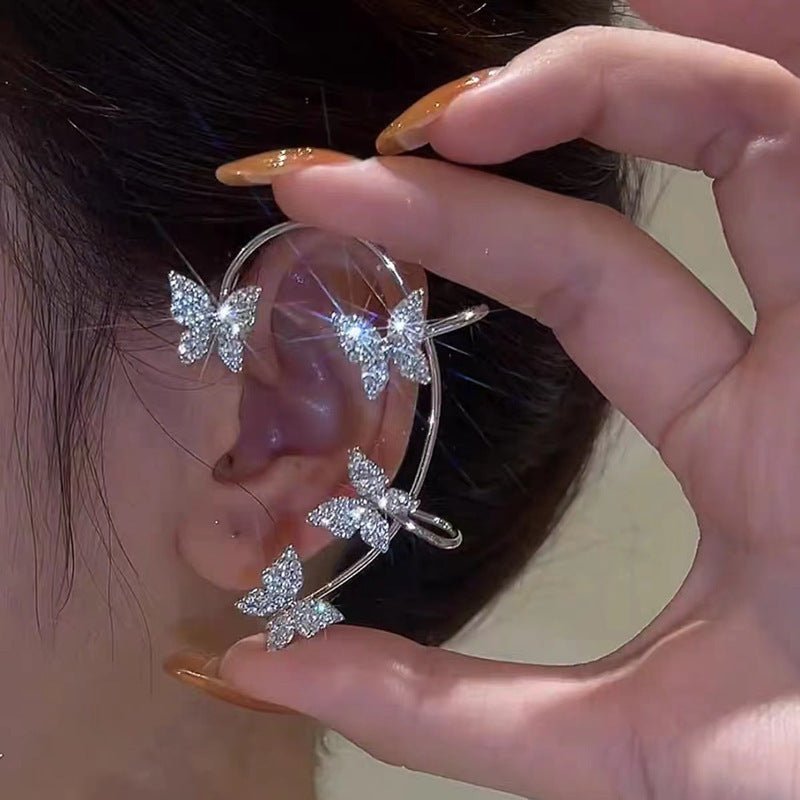 Korean Butterfly Ear Cuff 2Pcs/Set - Trendart