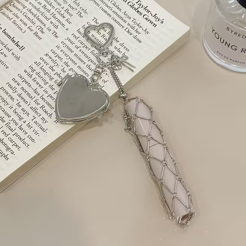 Lipstick Holder Charm Keychain - Trendart