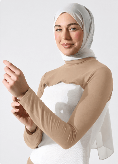 Neck Cover with Long Sleeves - Trendart