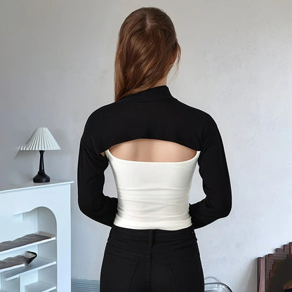 Neck Cover with Long Sleeves - Trendart
