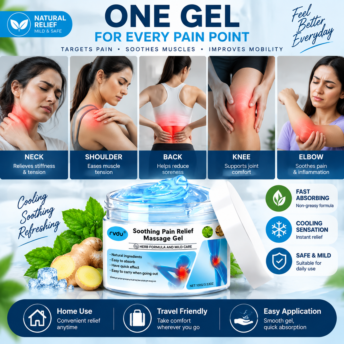 Original Japanese JointEase Pain Relief Gel - Trendart
