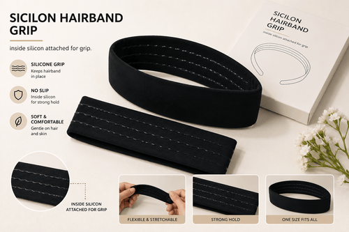 Silicon hairband grip - Trendart