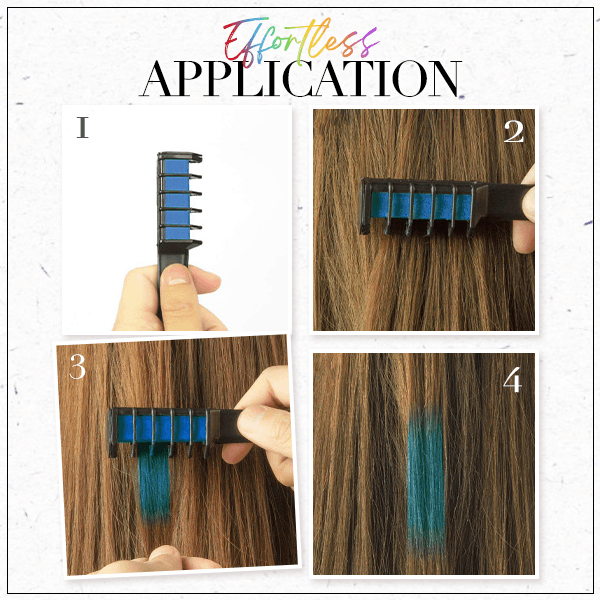 Temporary Hair Dye Chalk Comb- Cruelty Free - Trendart