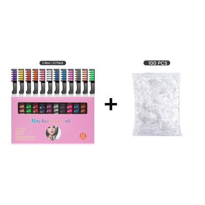 Temporary Hair Dye Chalk Comb- Cruelty Free - Trendart