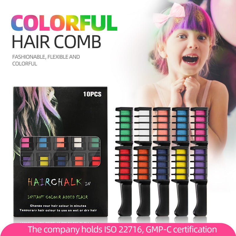 Temporary Hair Dye Chalk Comb- Cruelty Free - Trendart