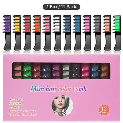 Temporary Hair Dye Chalk Comb- Cruelty Free - Trendart