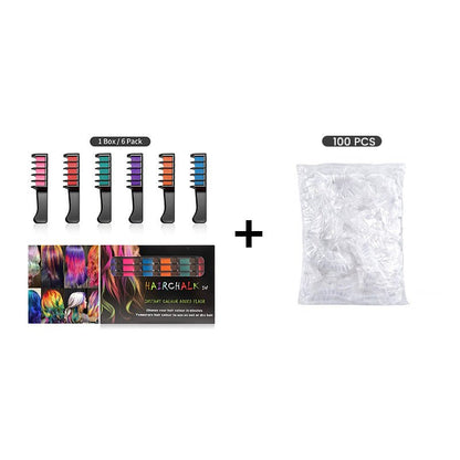 Temporary Hair Dye Chalk Comb- Cruelty Free - Trendart