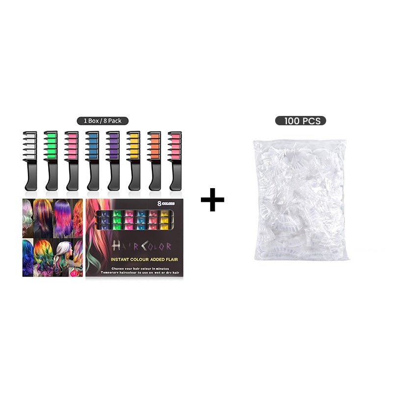 Temporary Hair Dye Chalk Comb- Cruelty Free - Trendart