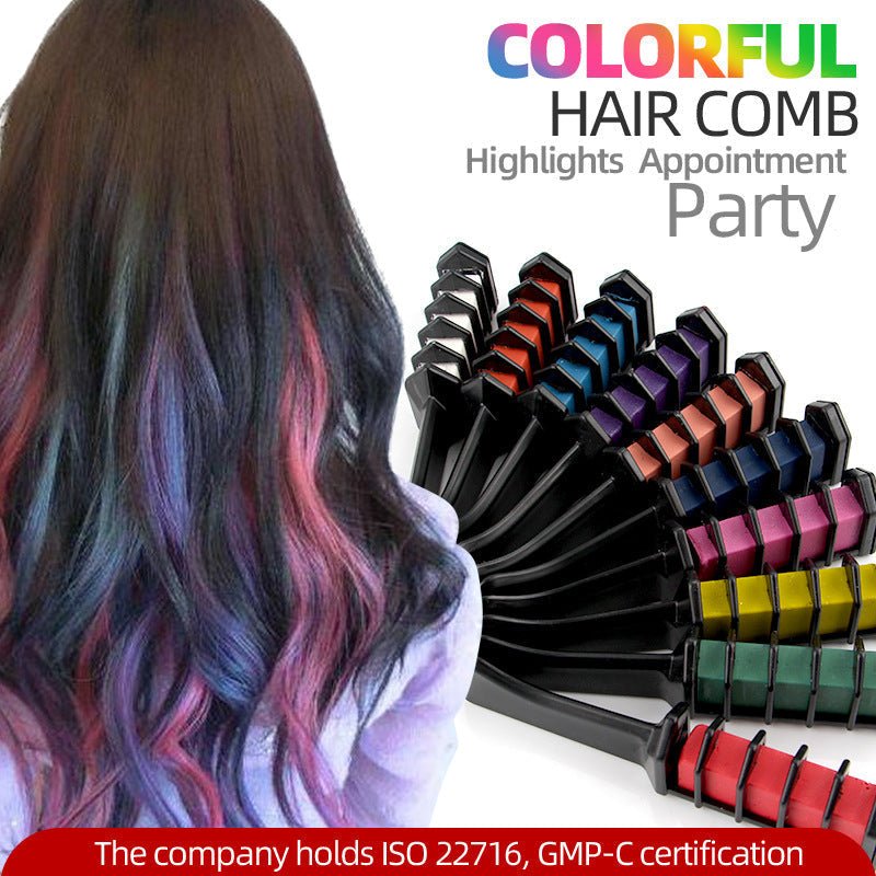 Temporary Hair Dye Chalk Comb- Cruelty Free - Trendart