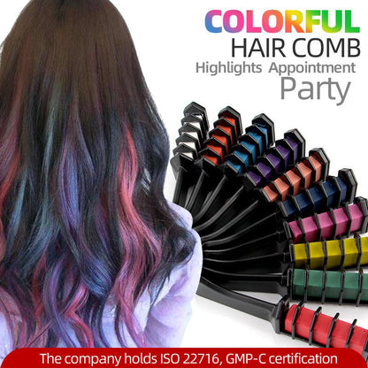 Temporary Hair Dye Chalk Comb- Cruelty Free - Trendart