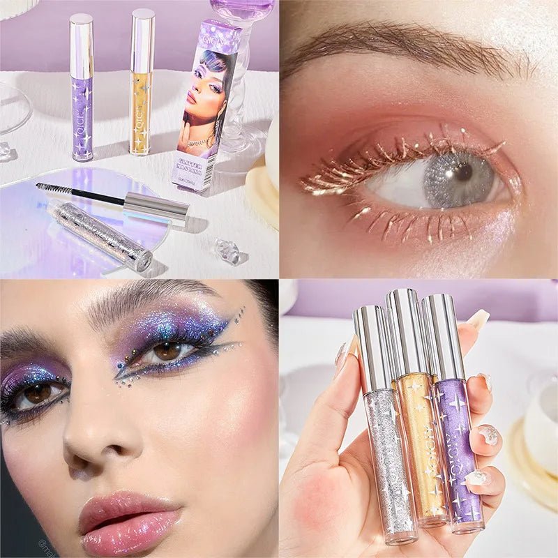 Waterproof Colorful Glitter Mascara - Trendart