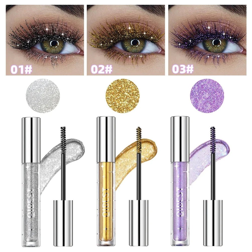 Waterproof Colorful Glitter Mascara - Trendart