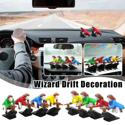 Witch Wizard Car Dashboard Ornament – Broomstick Drift Decor - Trendart