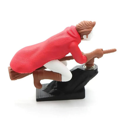 Witch Wizard Car Dashboard Ornament – Broomstick Drift Decor - Trendart