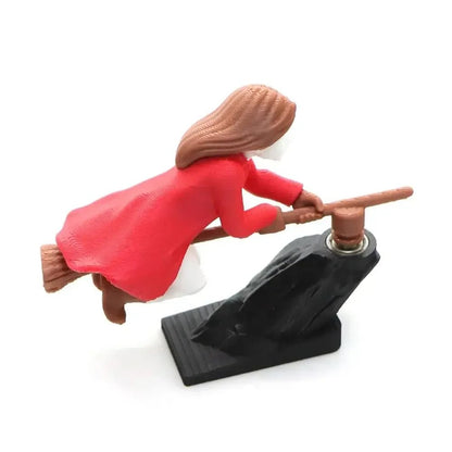Witch Wizard Car Dashboard Ornament – Broomstick Drift Decor - Trendart